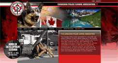 Desktop Screenshot of canadianpolicecanine.com