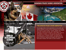 Tablet Screenshot of canadianpolicecanine.com